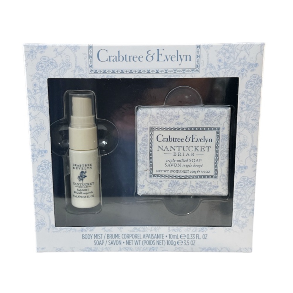 NEW Crabtree & Evelyn NANTUCKET BRIAR Soothing Body Mist & Triple Milled Soap